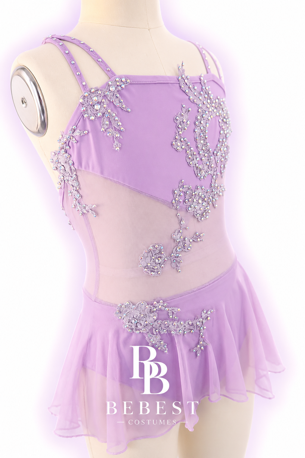 Lavender Contemporary Dance Costume | Handmade One-of-a-Kind Lyrical Competition Costume