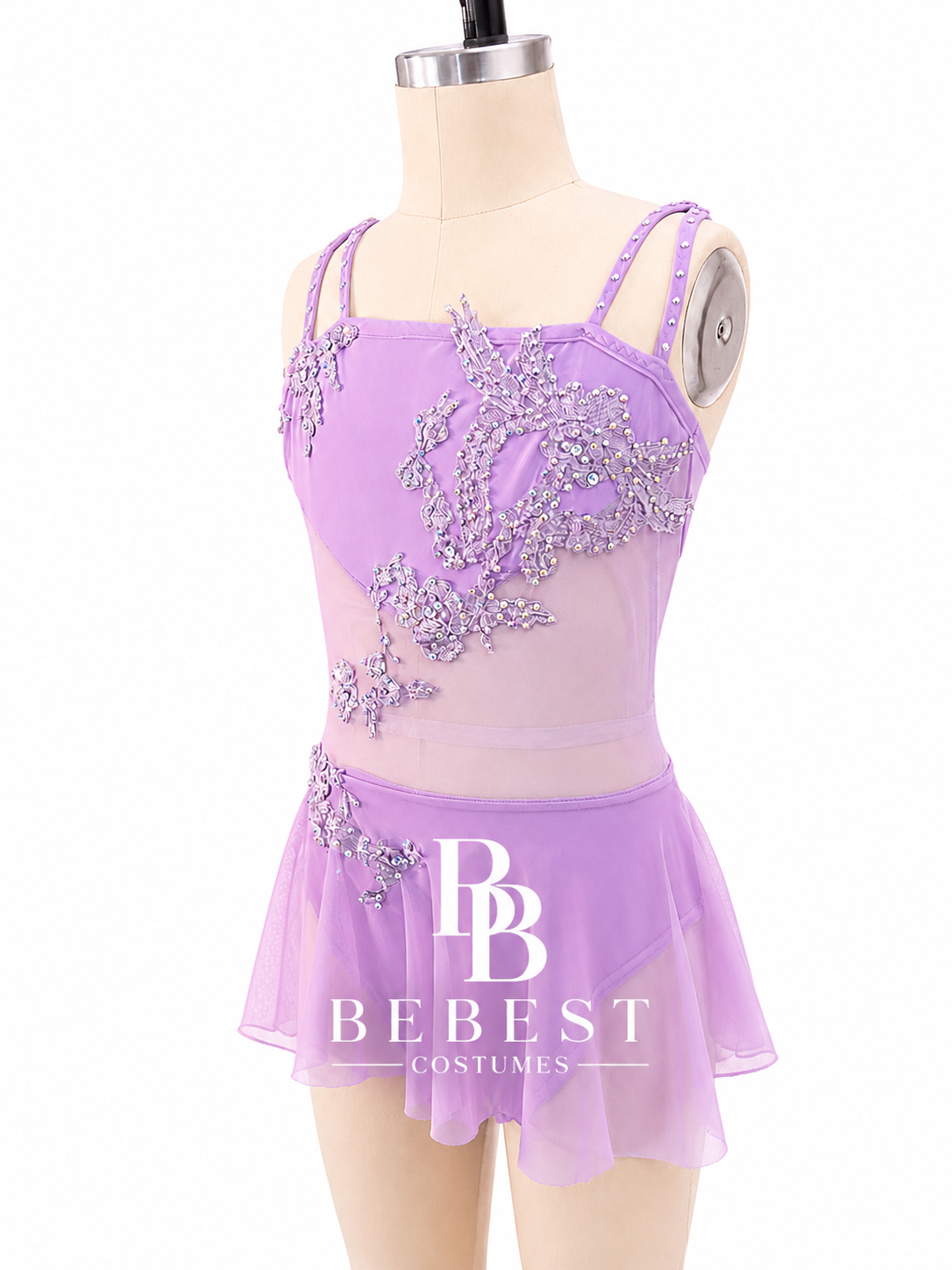 Lavender Contemporary Dance Costume | Handmade One-of-a-Kind Lyrical Competition Costume