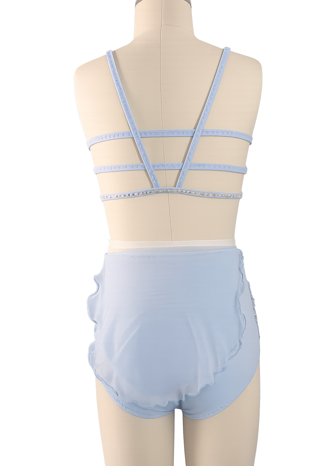 Elegant Ice Blue  Dance Costume